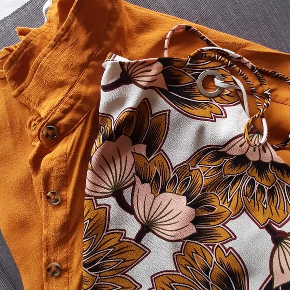 Mustard Coloured Shirt and Singlet Set Size 10/12 - Picture 6 of 11